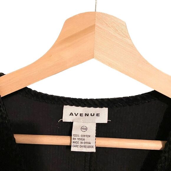 Vintage Avenue Black Corduroy Velvet Sleeveless Mini Dress in Size 14 W - Picture 6 of 6